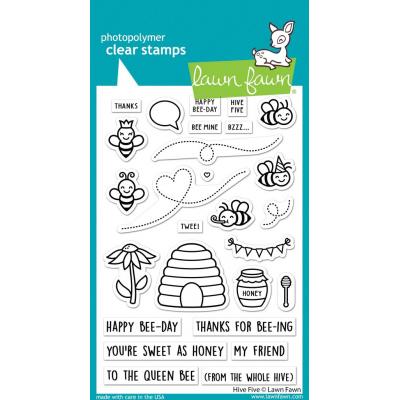 Lawn Fawn Clear Stamps - Hive Five